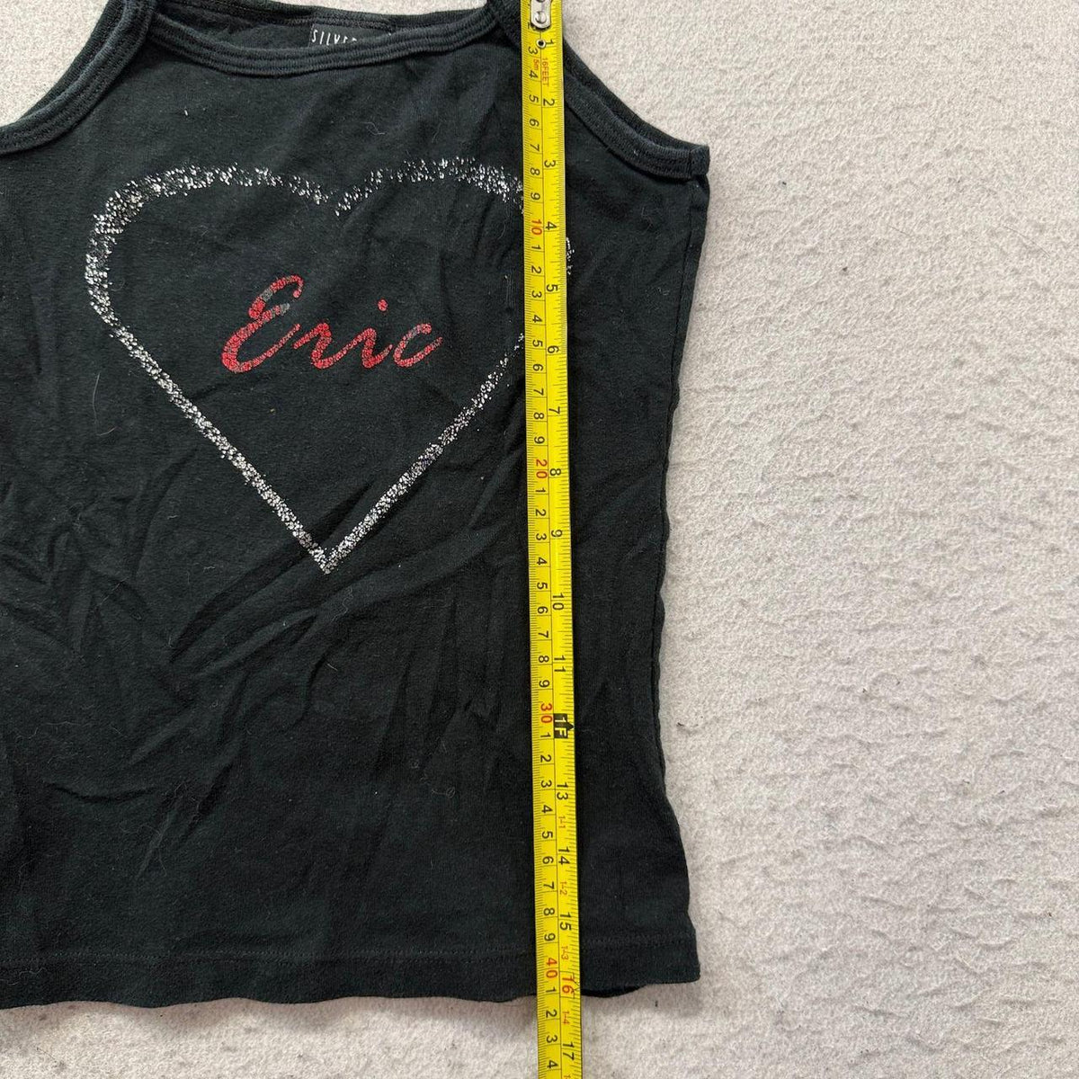 Vintage Y2K 2000's Women's Black Graphic Camisole Tank Top