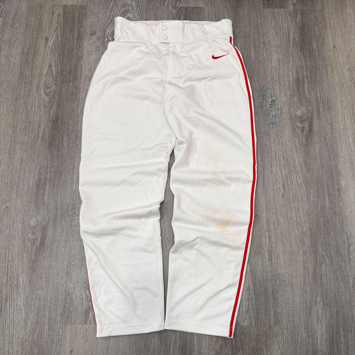 Vintage Y2K 2000's Nike White Baggy Track Pants