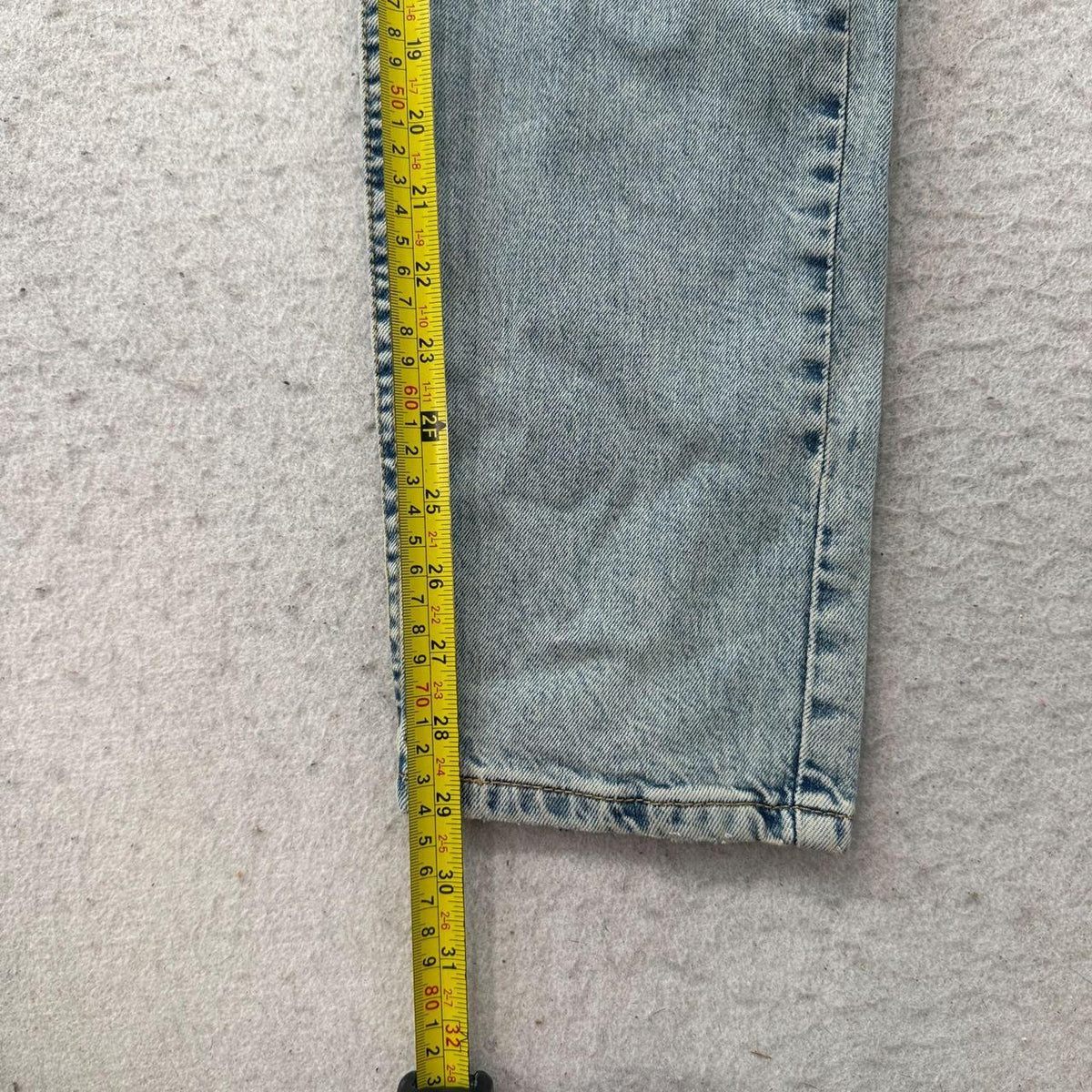Vintage 90s Faded Open Leg Light Wash Denim Jeans