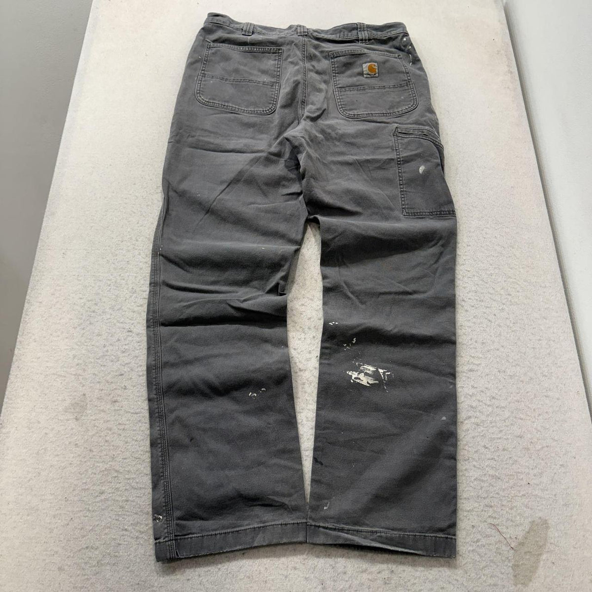 Vintage Y2K 2000's Carhartt Grey Distressed Carpenter Pants