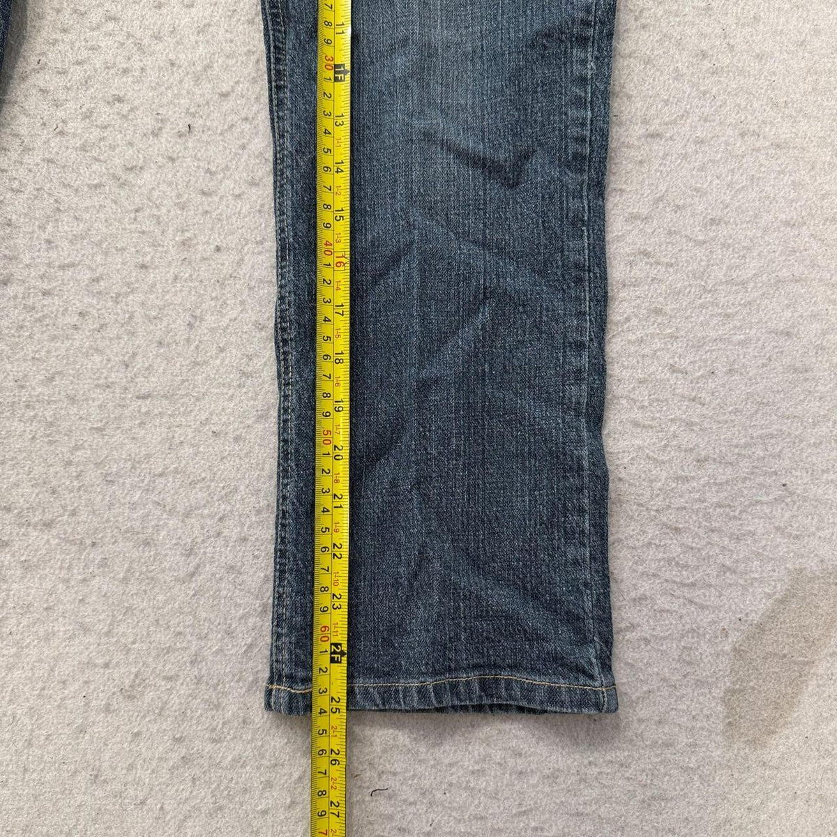 Vintage Y2K 2000's Stuff by Hilary Duff Faded Open Leg Embroidered Jeans