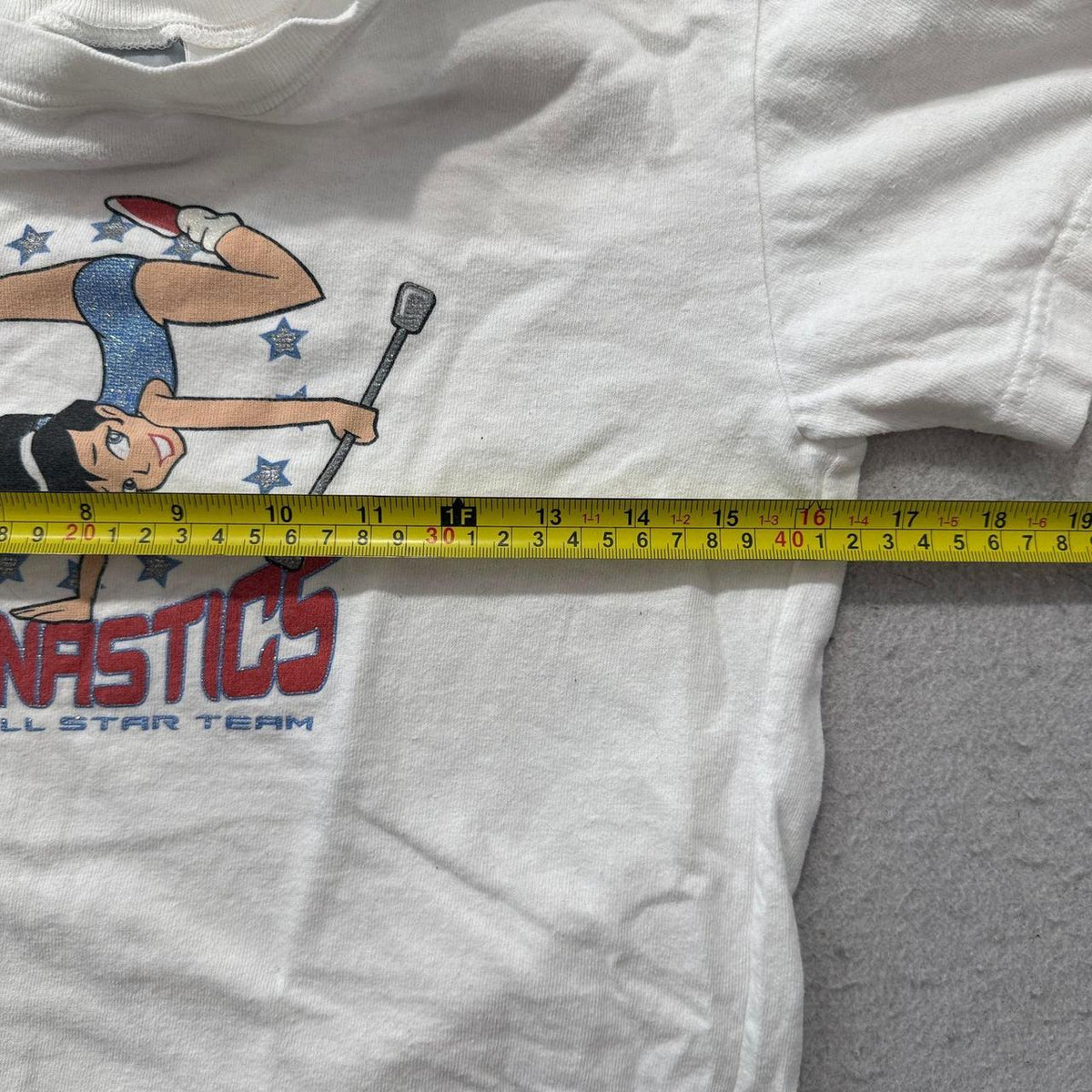 Vintage Y2K 2000's Athletic Works White Boxy Graphic Tee