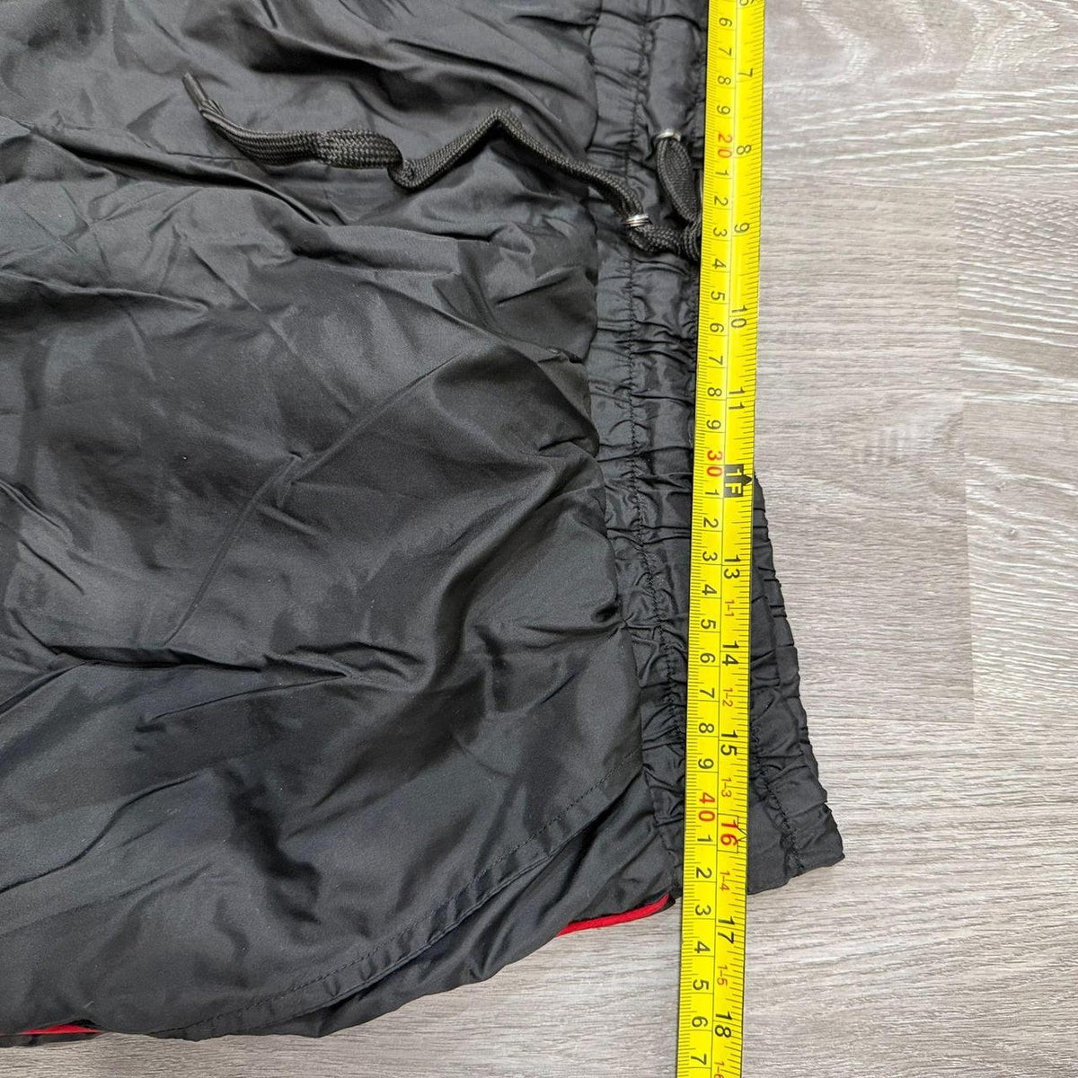 Vintage Y2K 2000's rue21 Black Baggy Track Pants Red Stripe