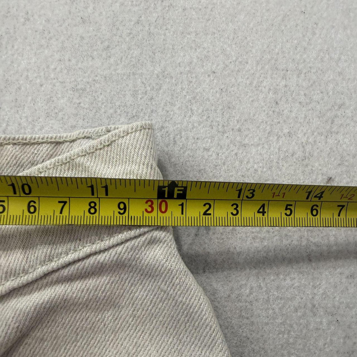 Vintage Y2K 2000's Levi's Faded Open Leg Cream Jeans