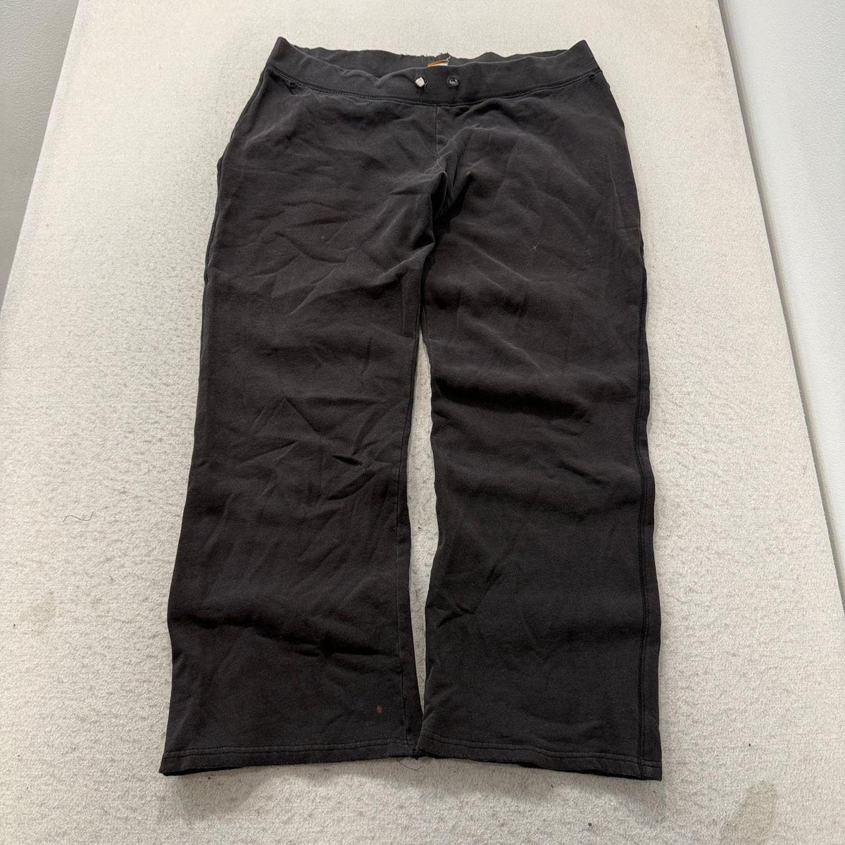 Vintage Y2K 2000's Women's Old Navy Black Faded Baggy Capri Pants