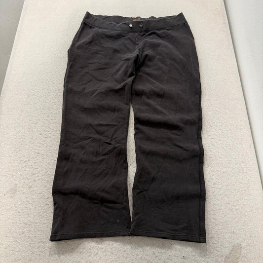 Vintage Y2K 2000's Women's Old Navy Black Faded Baggy Capri Pants
