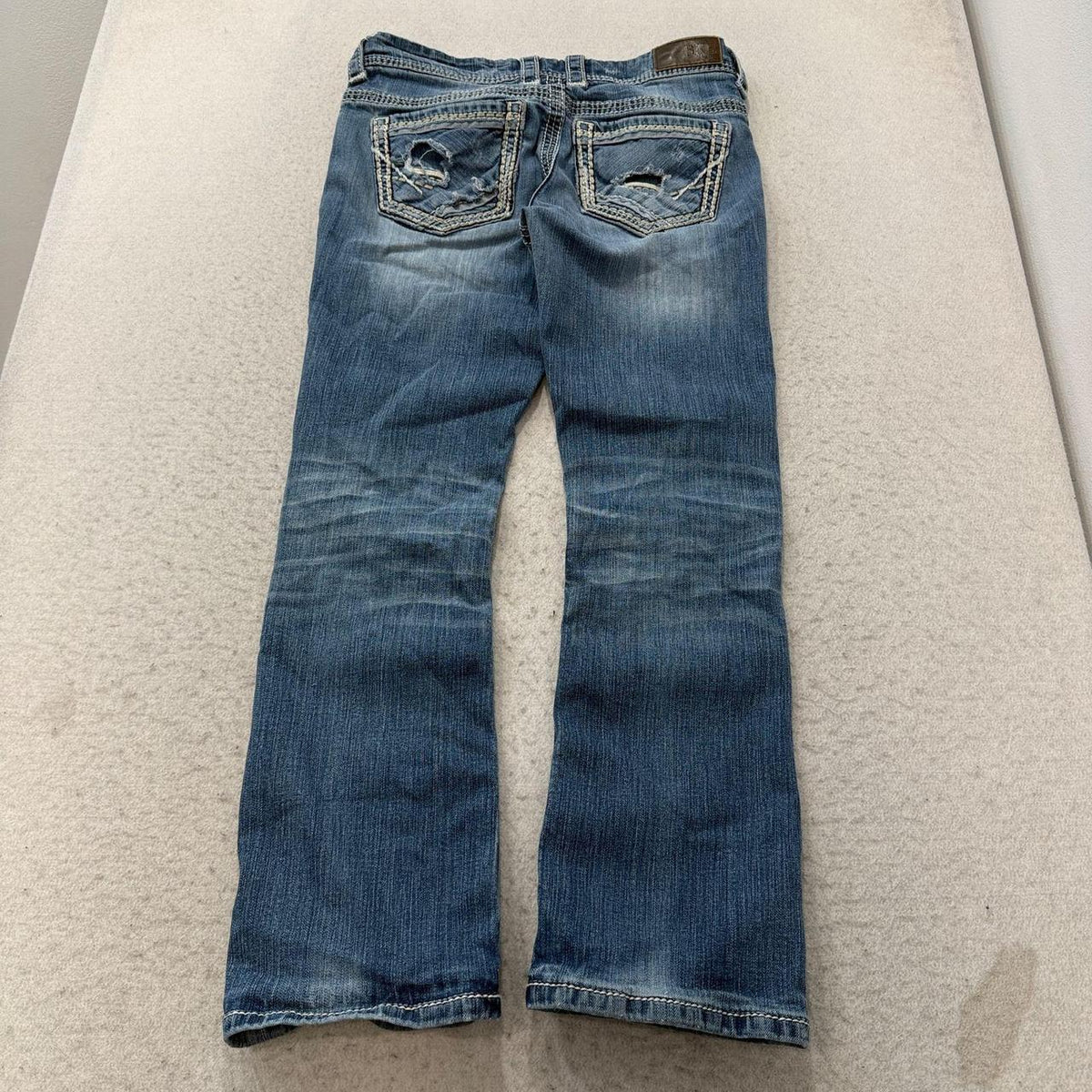 Vintage Y2K 2000's Women's BKE Faded Open Leg Jeans