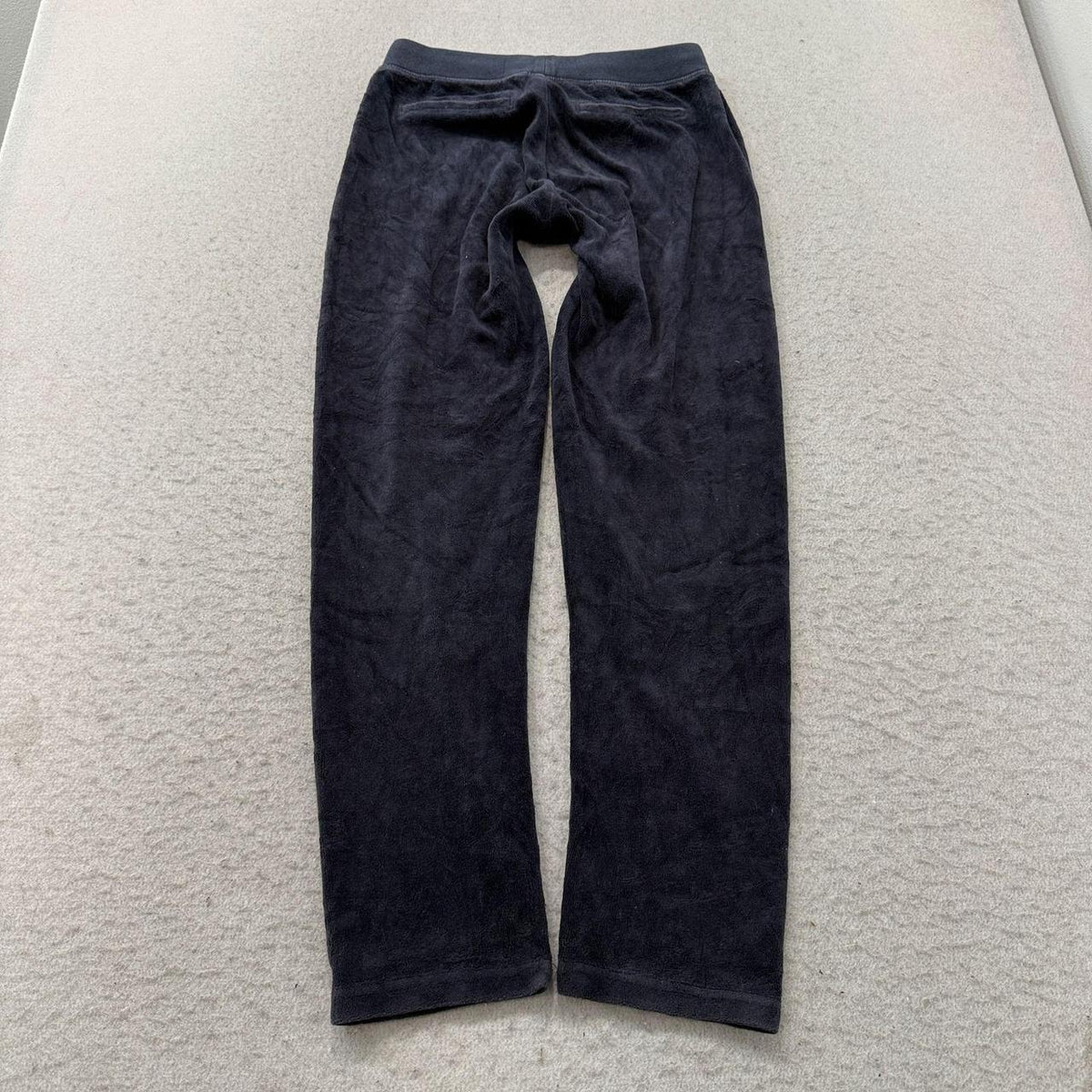 Vintage Y2K 2000's Women's Juicy Couture Navy Velour Track Pants