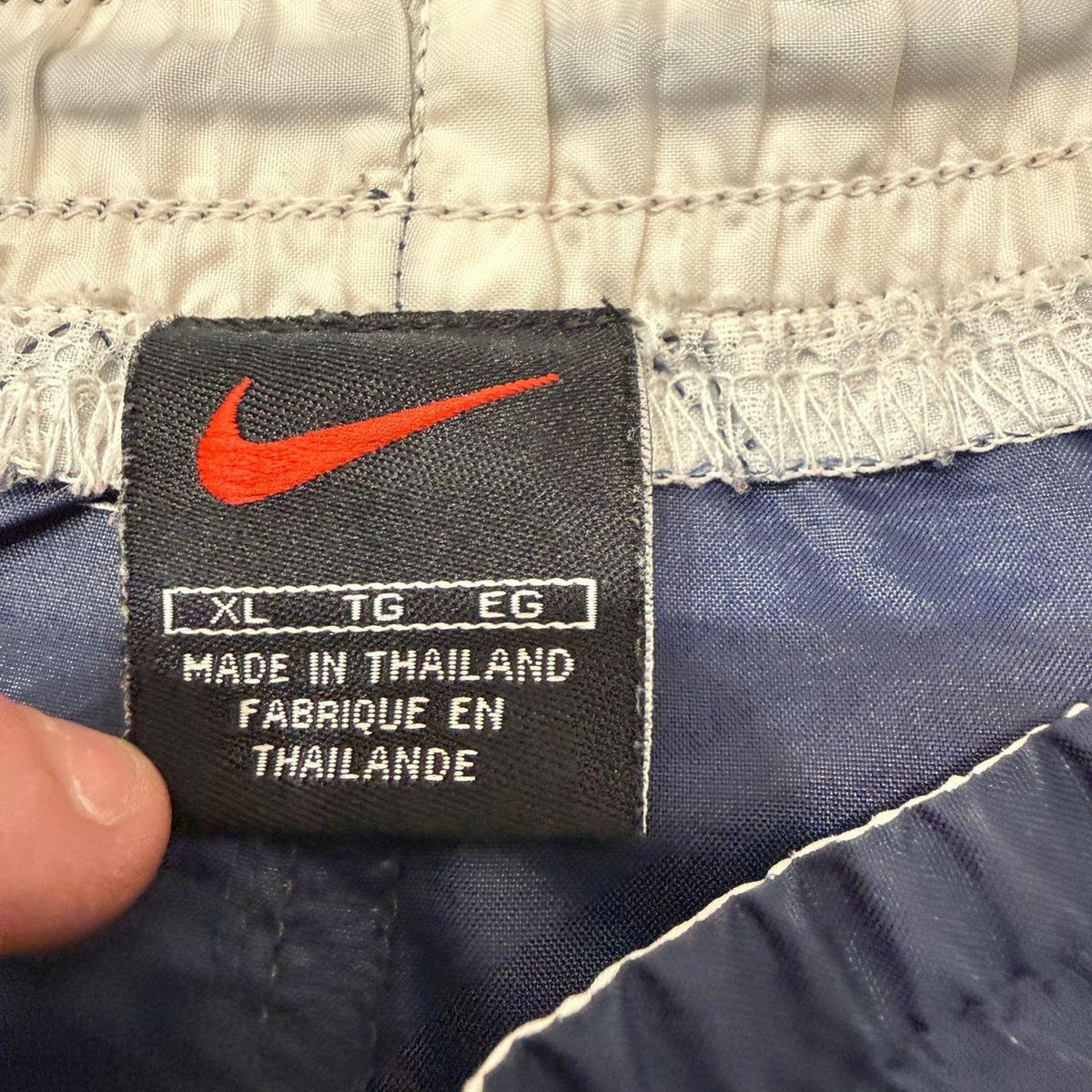Vintage Y2K 2000's Nike Navy Baggy Nylon Shorts