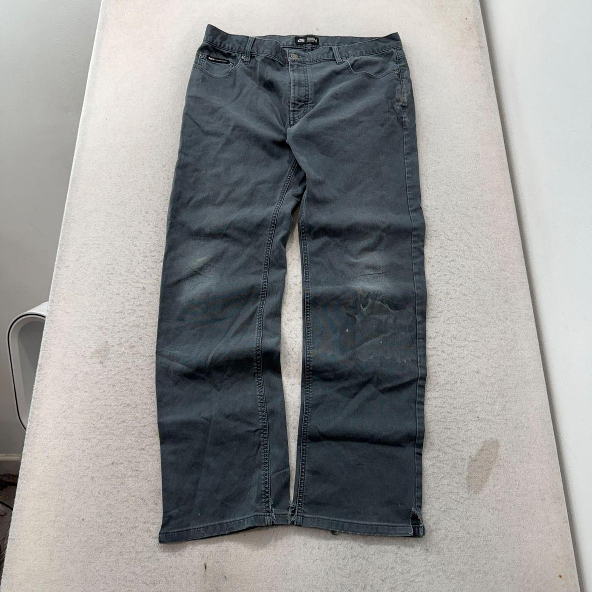 Vintage Y2K 2000's Nike SB Faded Open Leg Jeans