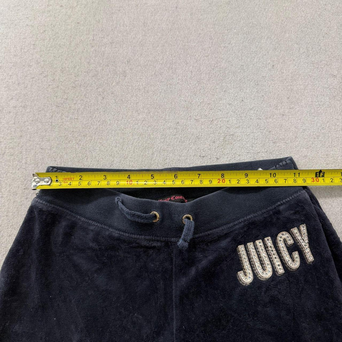 Vintage Y2K 2000's Women's Juicy Couture Navy Velour Track Pants