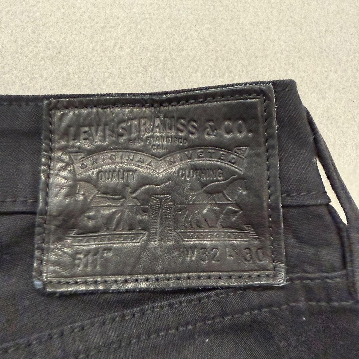 Vintage Y2K 2000's Black Open Leg Dark Wash Jeans