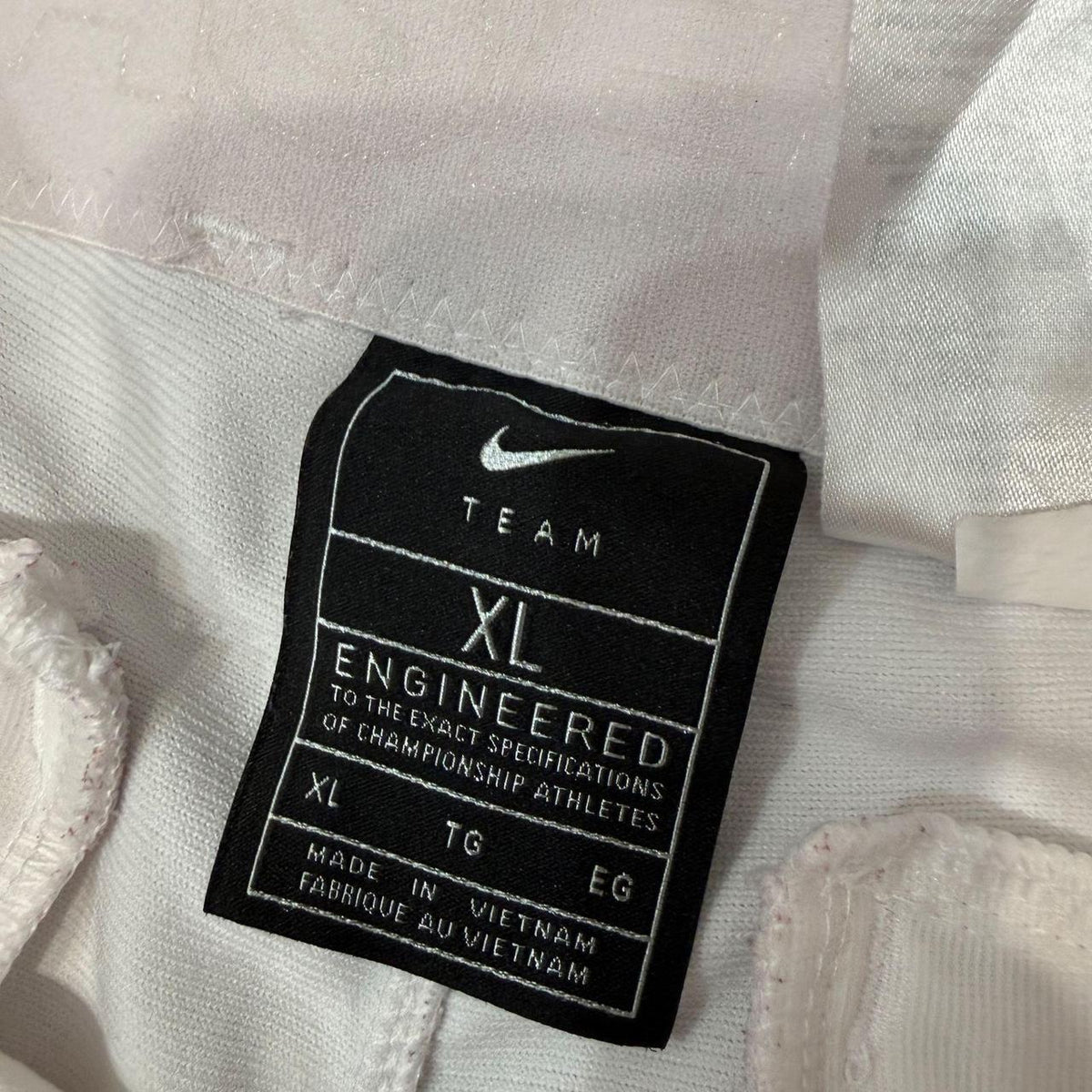 Vintage Y2K 2000's Nike White Baggy Track Pants