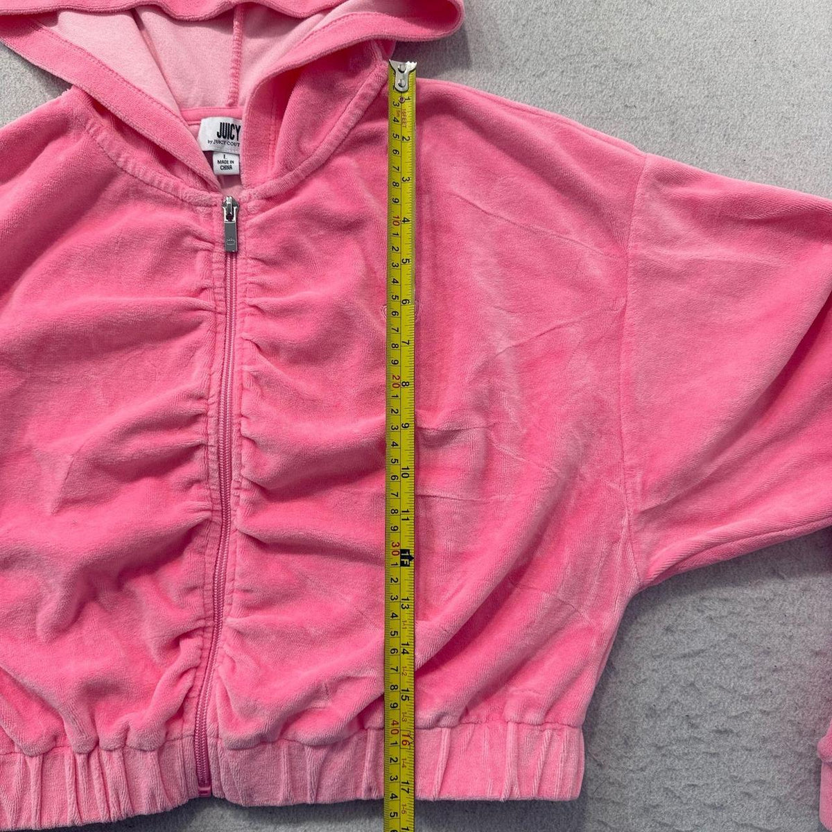 Vintage Y2K 2000's Juicy Couture Hot Pink Boxy Zip Up Hoodie