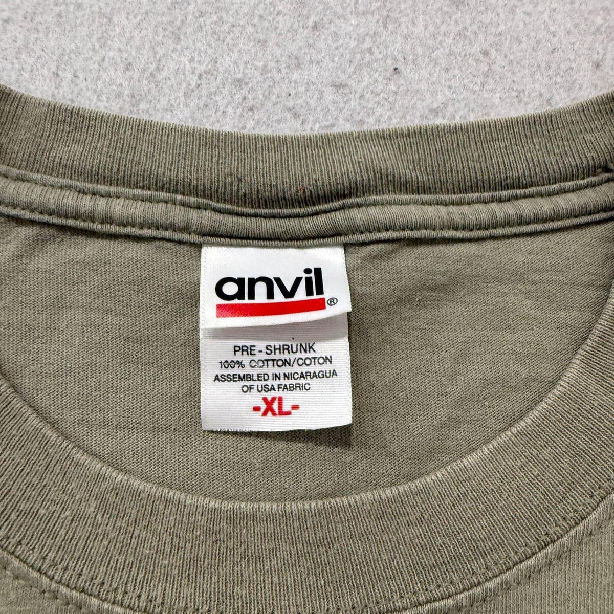 Vintage 90s Anvil Sage Green Grunge Led Zeppelin Graphic Tee