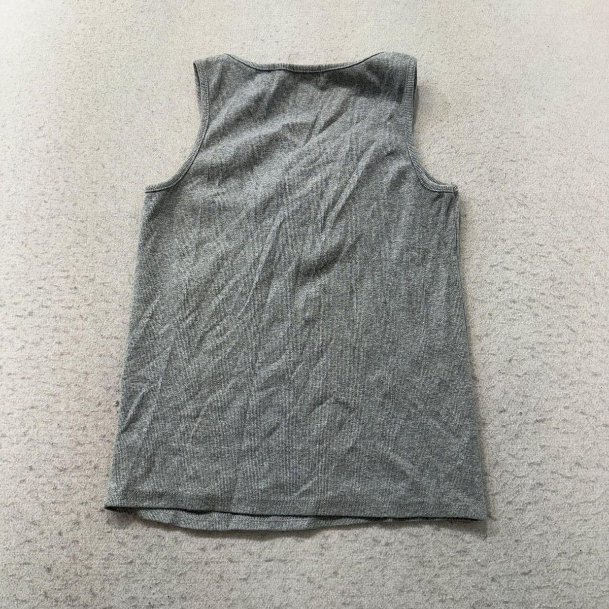 Vintage Y2K 2000's Women's Heather Grey Bow Graphic Tank Top