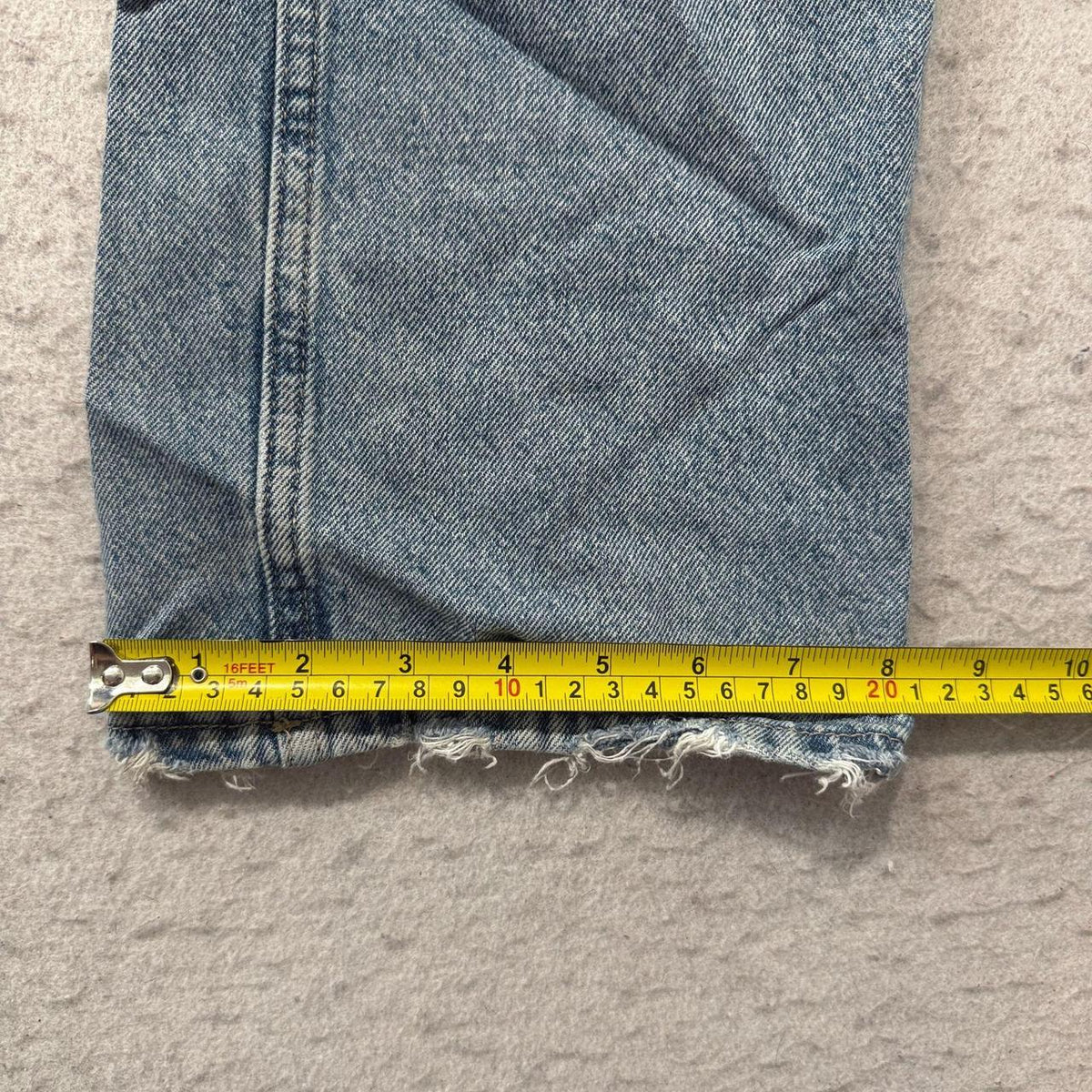 Vintage Y2K 2000's Women's Wide Leg Faded Open Leg Jeans