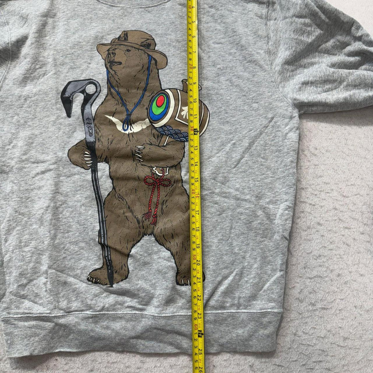Vintage Y2K 2000's Ogawa Grey Graphic Crewneck Sweatshirt