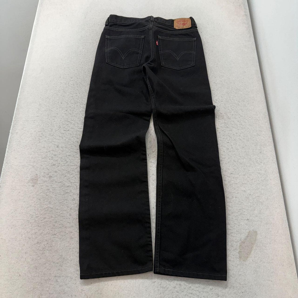 Vintage 90s Levi's Black Faded Open Leg Jeans