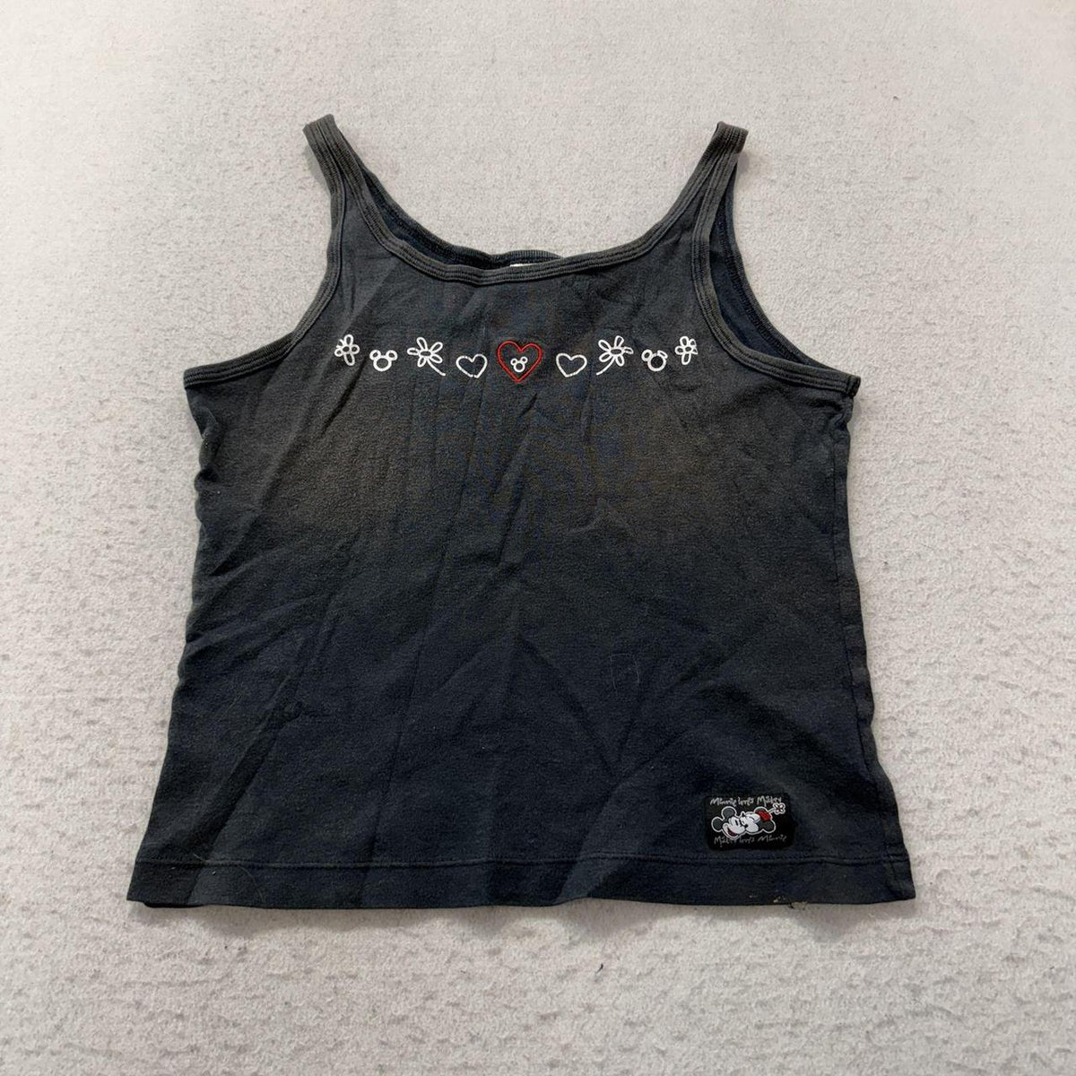 Vintage Y2K 2000's Walt Disney World Faded Graphic Tank Top