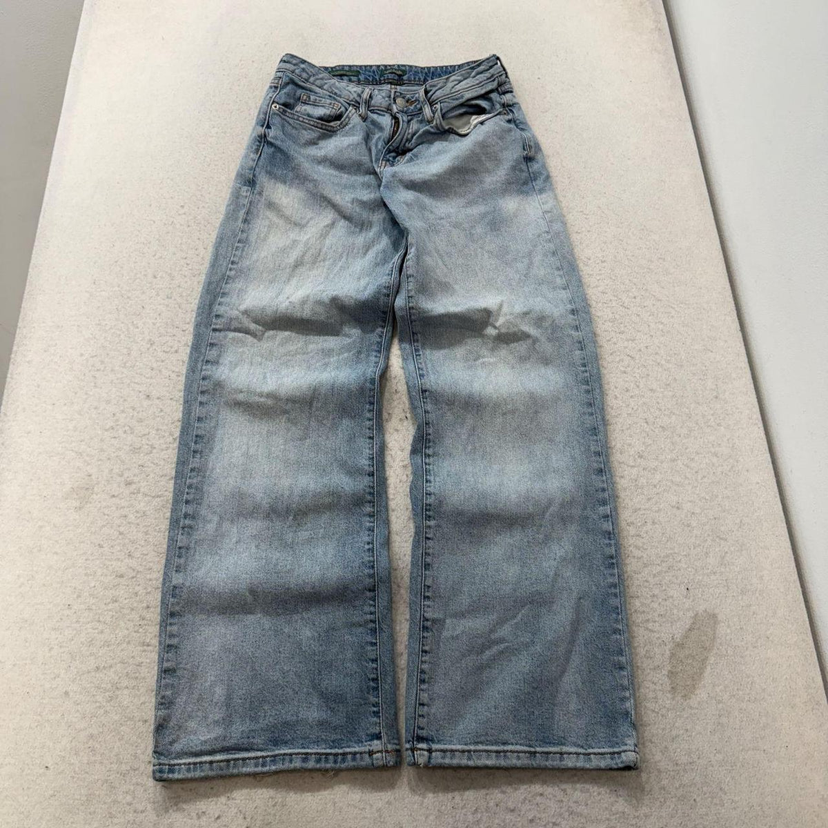 Vintage Y2K 2000's Faded Open Leg Distressed Jeans