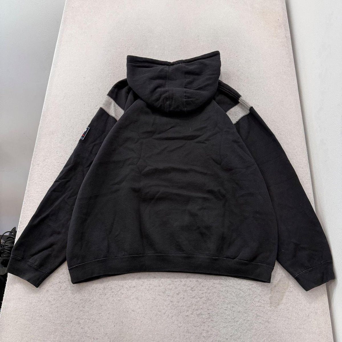 Vintage Y2K 2000's U.S. Polo Assn. Black Faded Oversized Hoodie