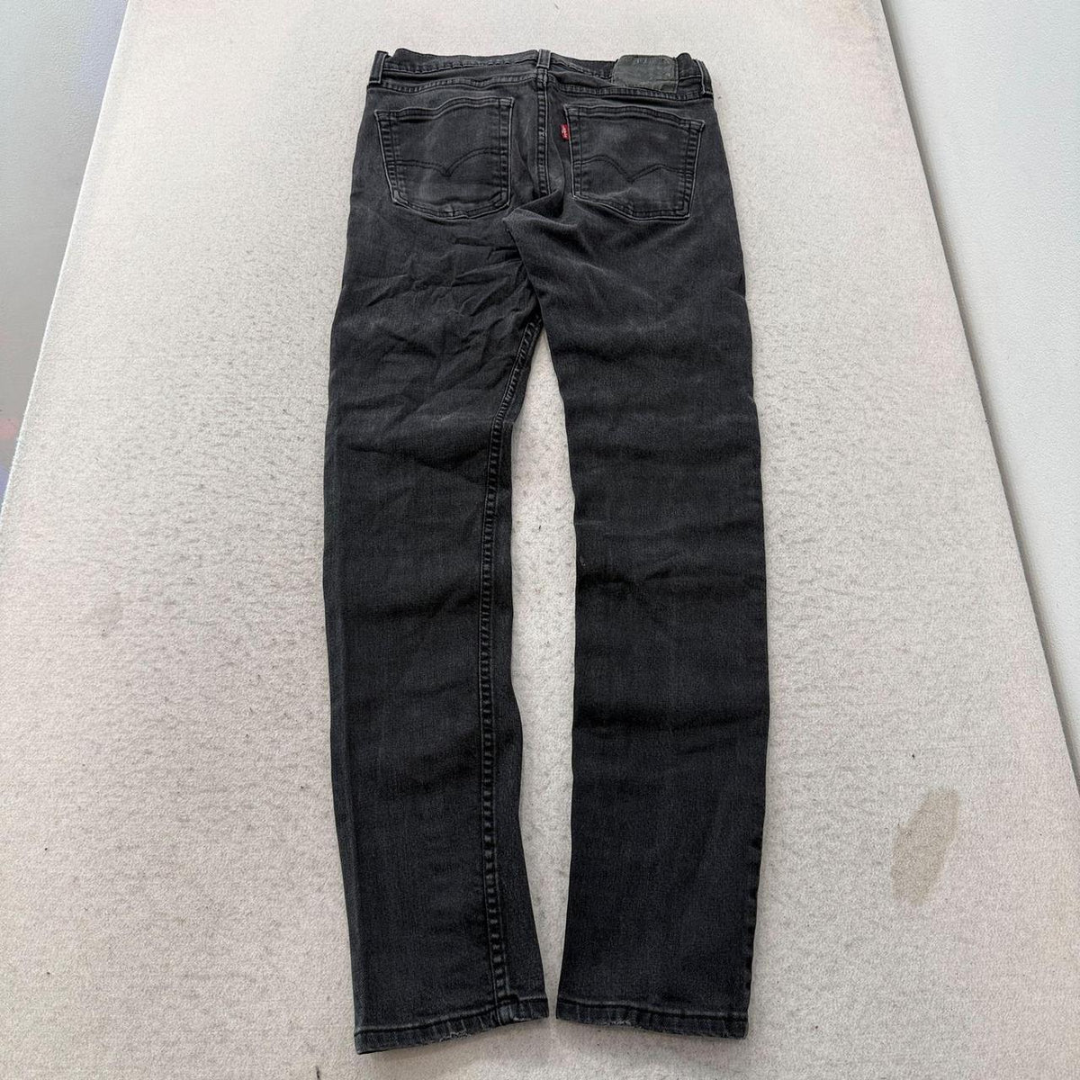 Vintage Y2K 2000's Faded Open Leg Charcoal Grey Jeans