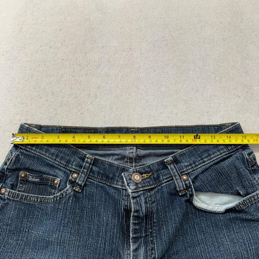 Vintage Y2K 2000's Women's Open Leg Faded Distressed Jeans