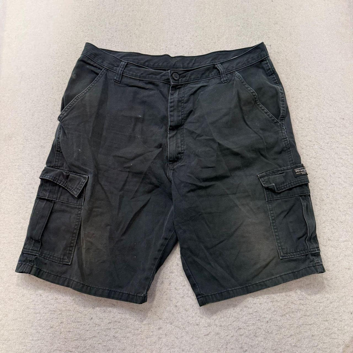 Vintage Y2K 2000's Black Baggy Cargo Shorts