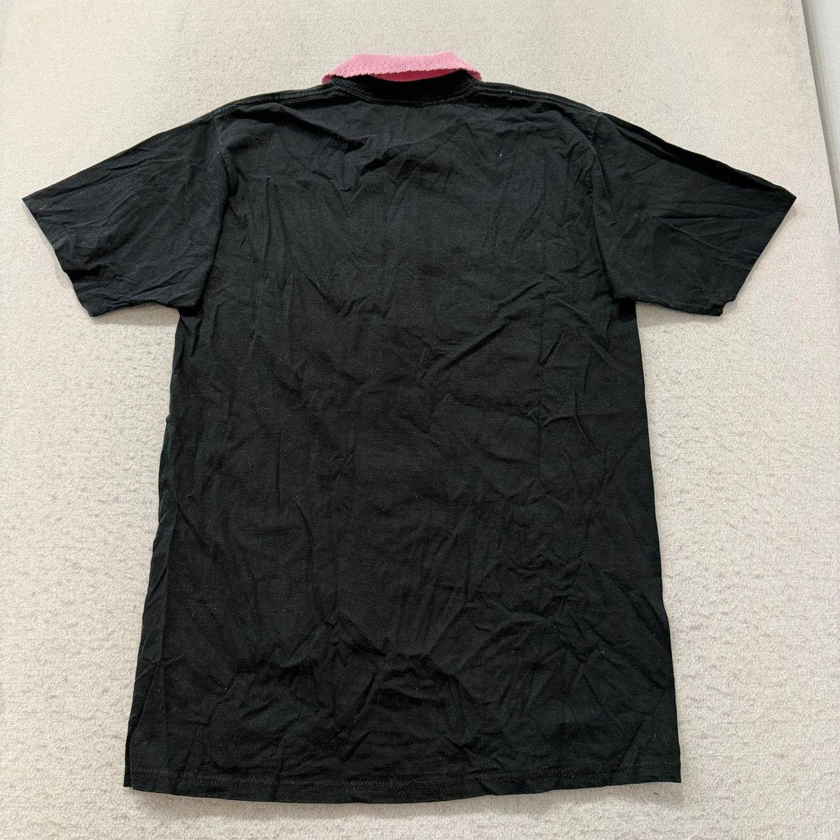 Vintage 90s Morning Sun Black Boxy Graphic Polo Tee