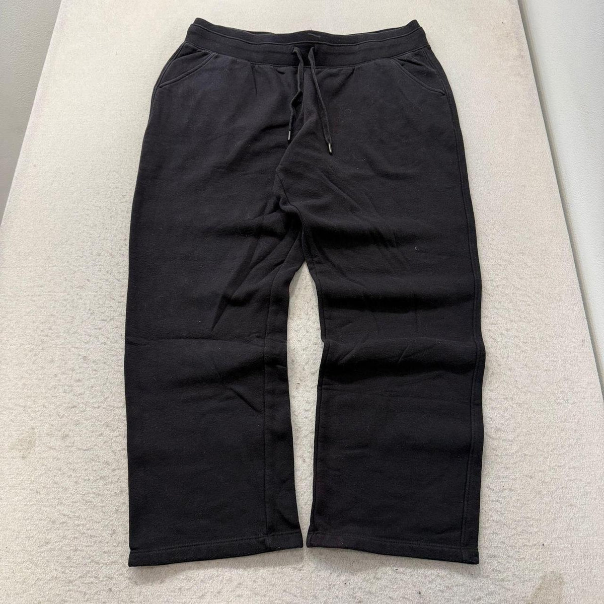 Vintage Y2K 2000's Tek Gear Black Baggy Fleece Sweatpants