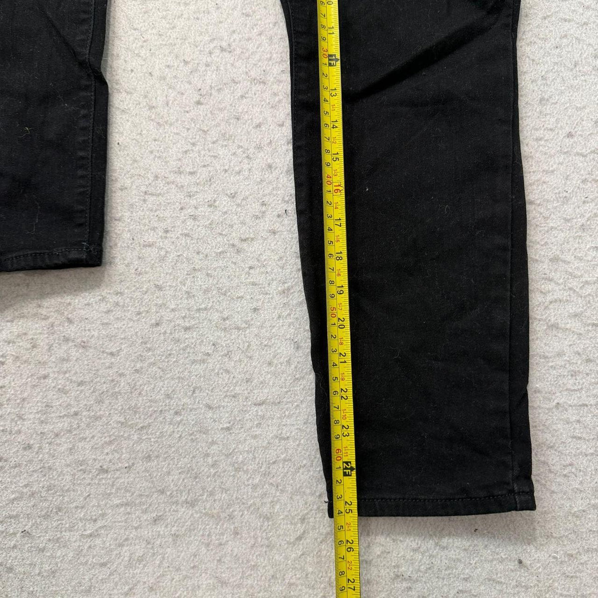 Vintage Y2K 2000's Women's Black Open Leg Faded Jeans