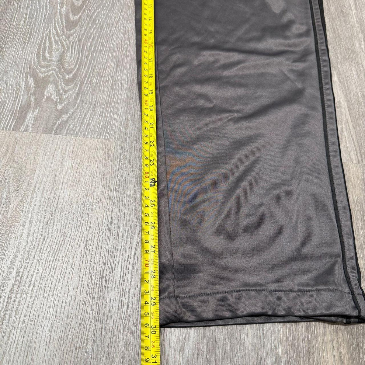 Vintage Y2K 2000's Charcoal Grey Baggy Nylon Track Pants