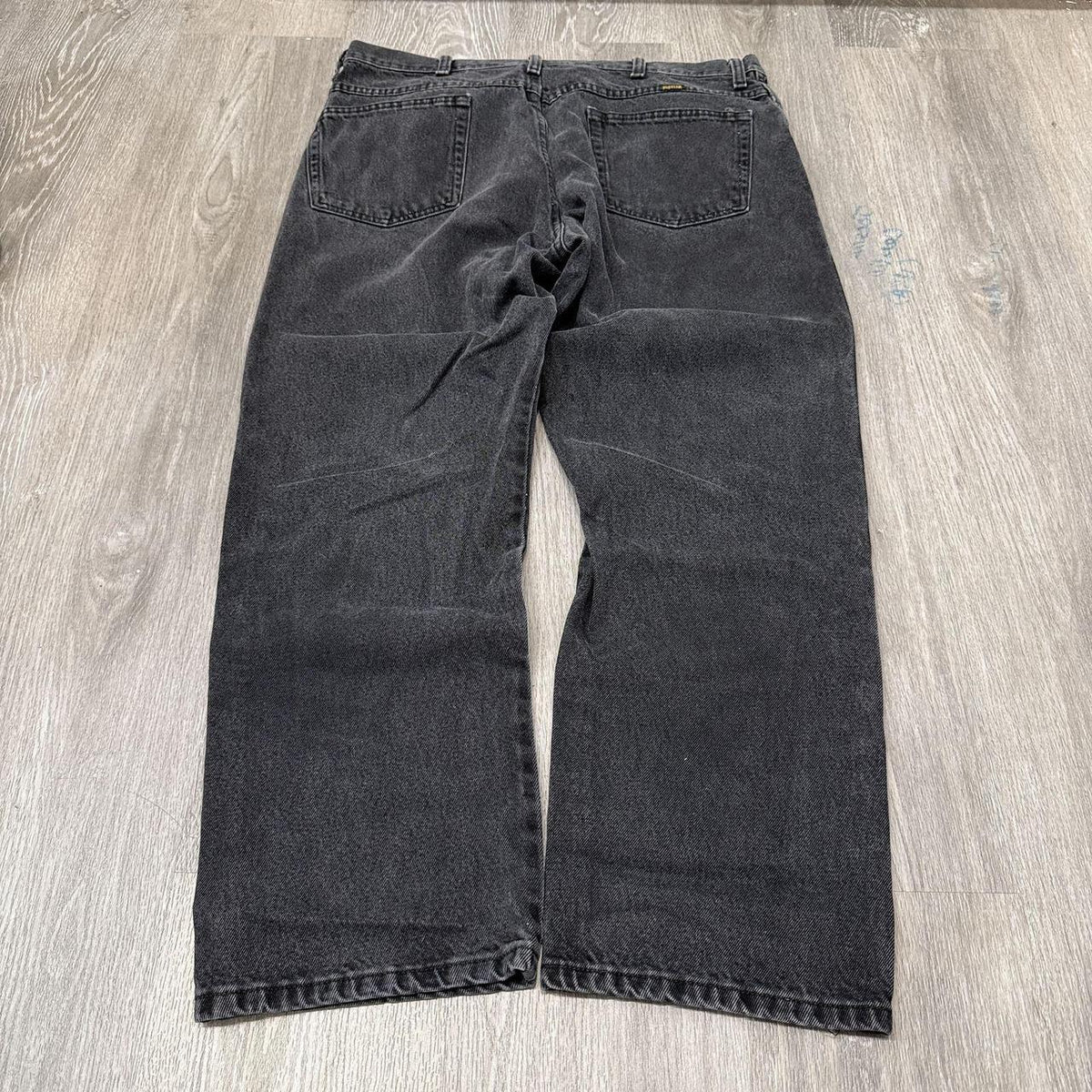 Vintage Y2K 2000's Black Faded Open Leg Jeans