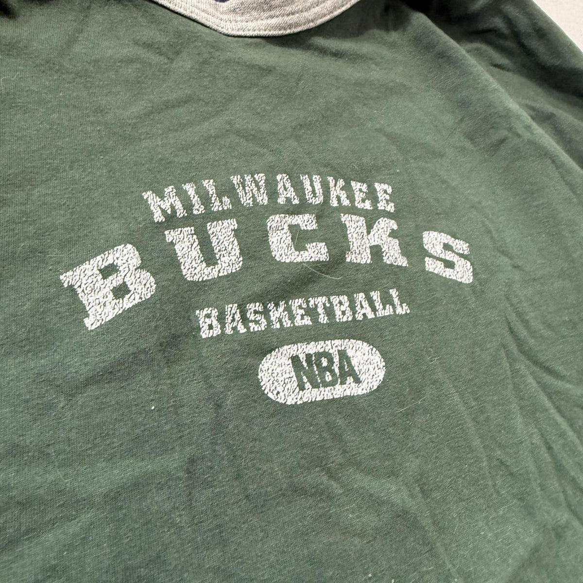 Vintage Y2K 2000's Lee Sport Boxy Forest Green Bucks Graphic Raglan Tee
