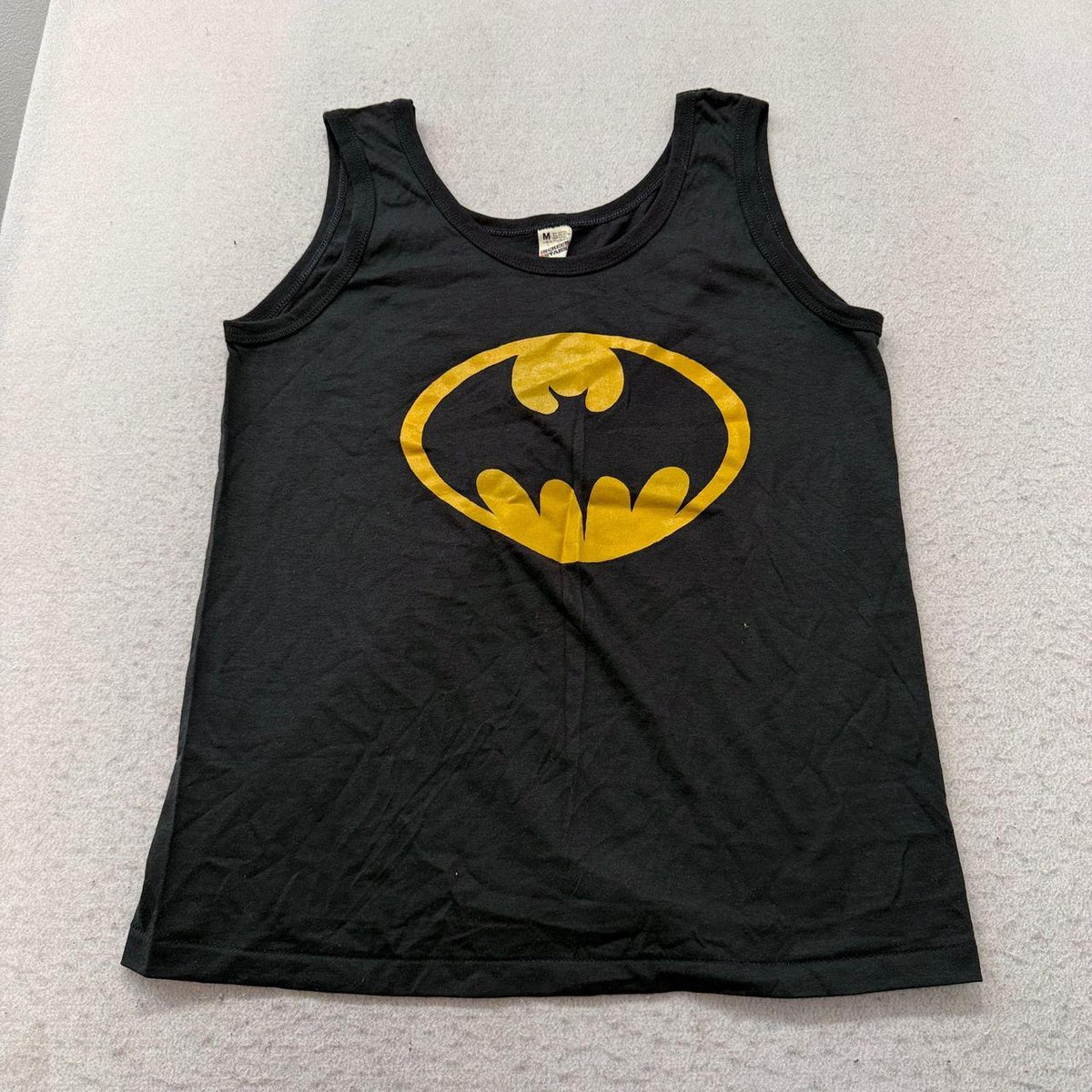 Vintage Y2K 2000's Women's Screen Stars Black Graphic Batman Tank Top