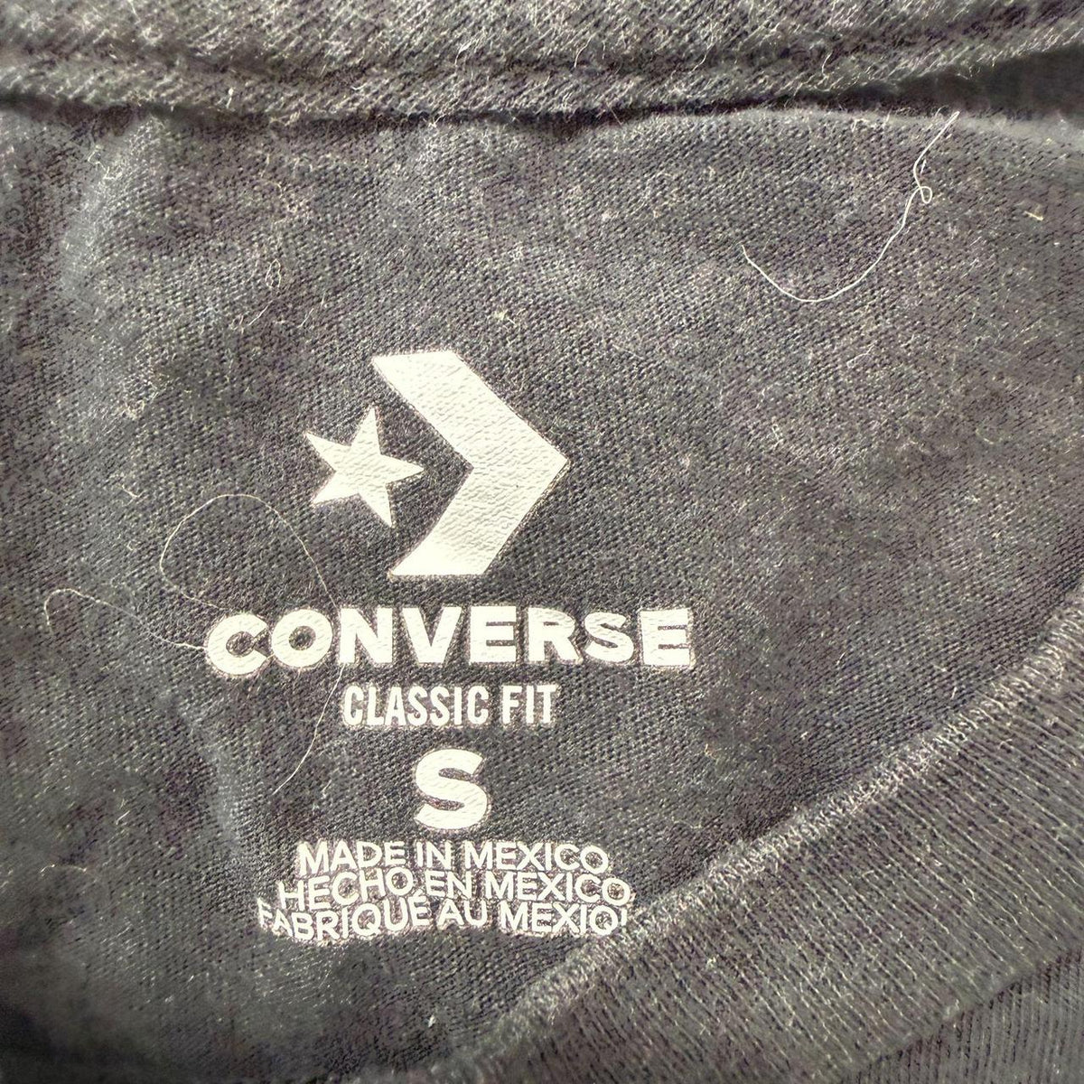 Vintage Y2K 2000's Women's Converse Black Graphic Tee