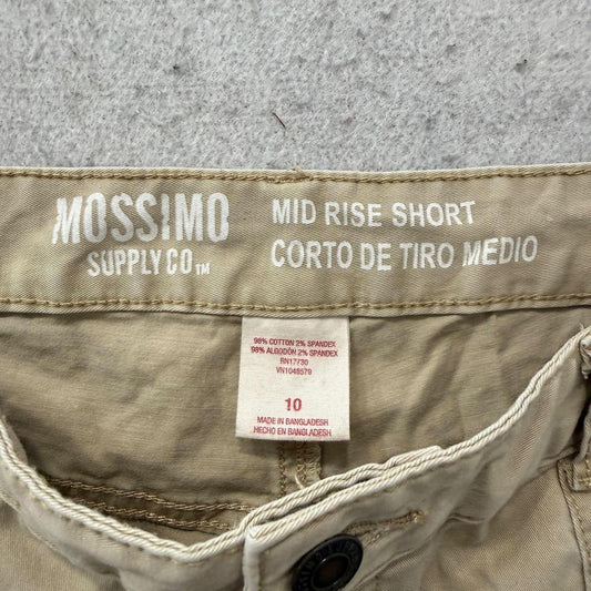 Vintage Y2K 2000's Women's Mossimo Khaki Distressed Shorts