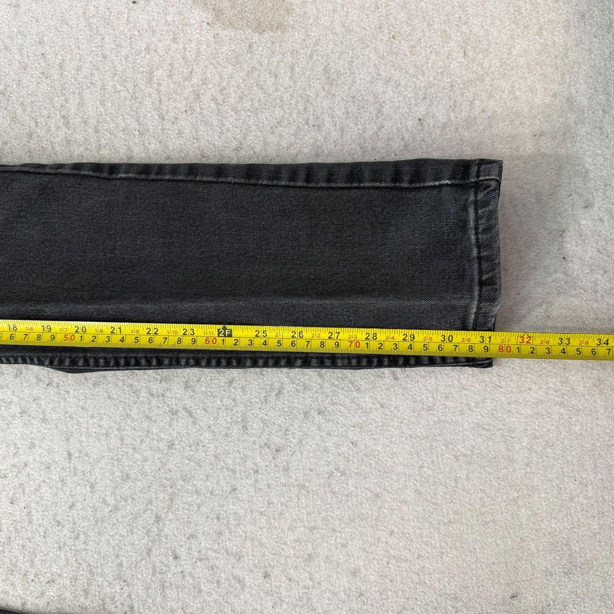 Vintage Y2K 2000's Faded Open Leg Charcoal Grey Jeans