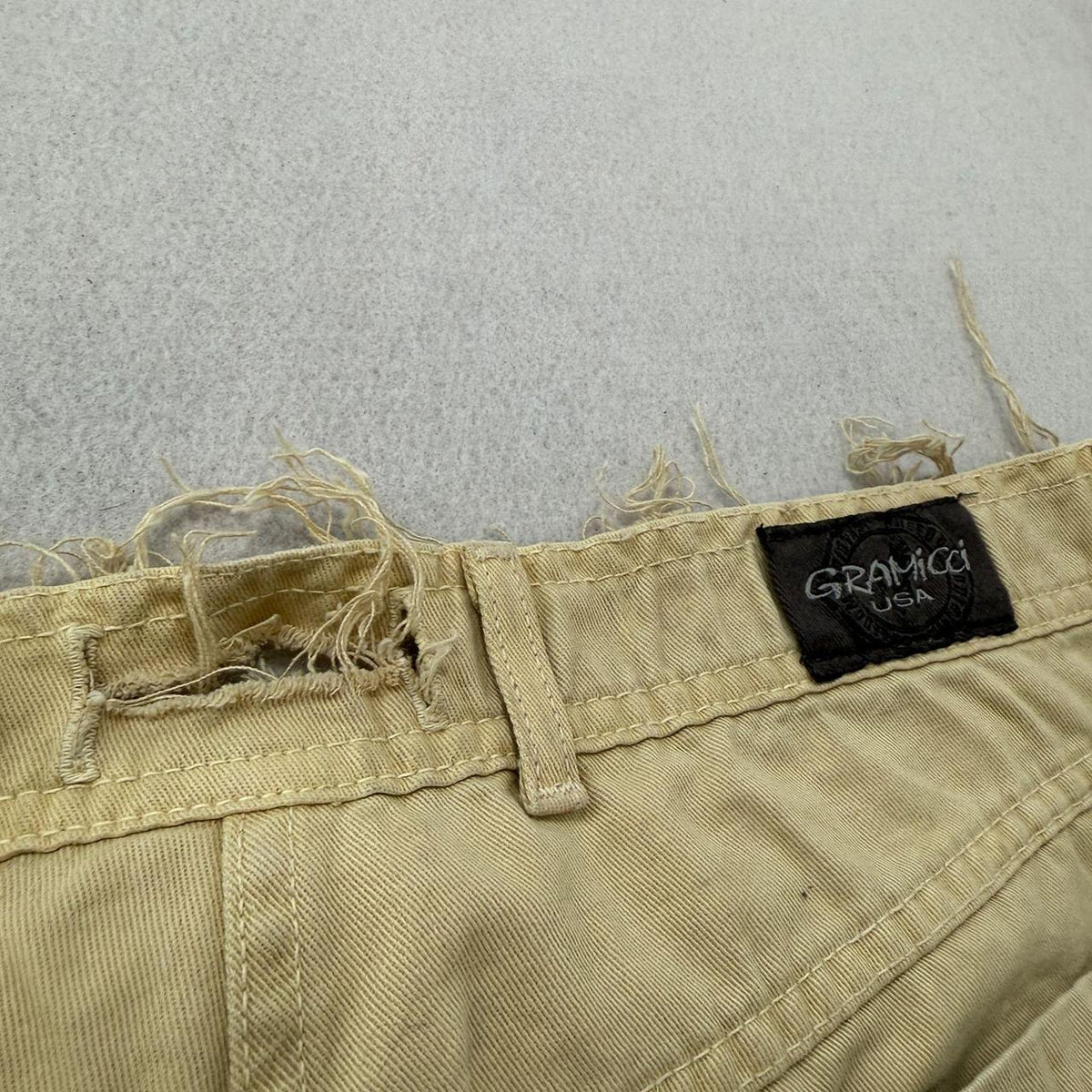 Vintage Y2K 2000's Gramicci Khaki Baggy Cargo Pants