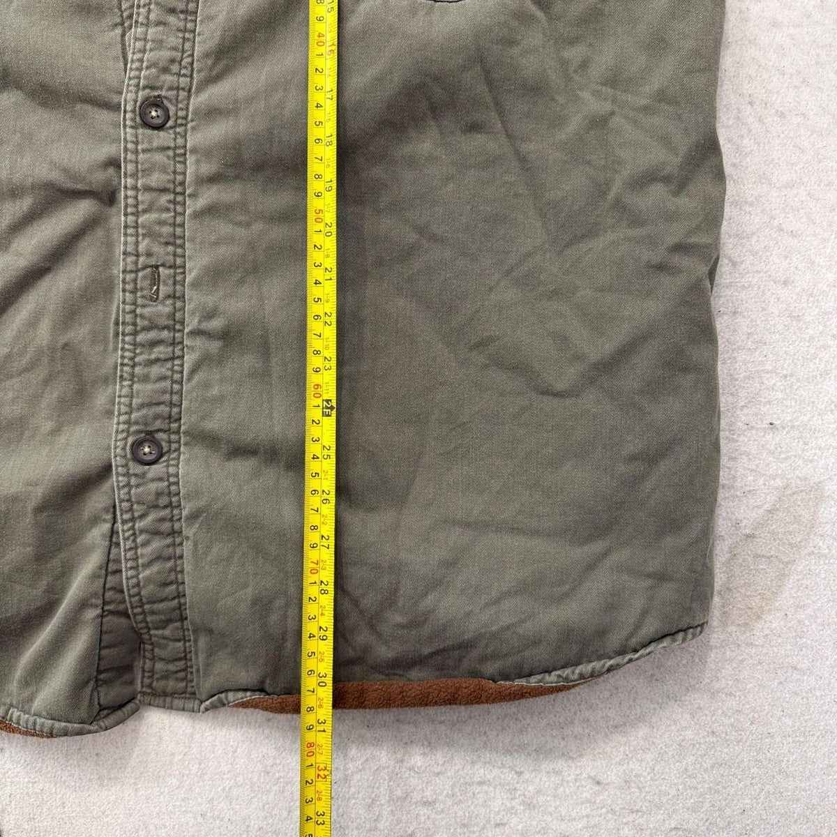 Vintage Y2K 2000's Sage Green Corduroy Lined Overshirt Jacket