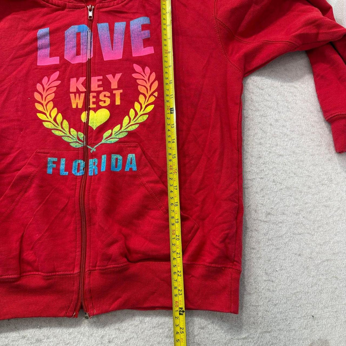 Vintage Y2K 2000's Stitches Red Zip Up Graphic Hoodie