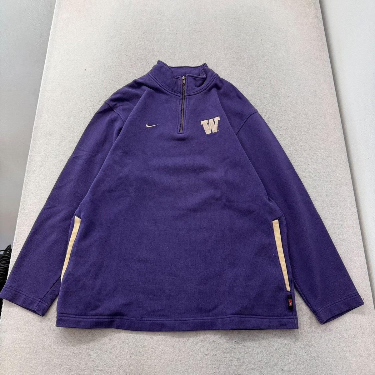 Vintage Y2K 2000's Nike Purple Oversized Quarter Zip Sweatshirt