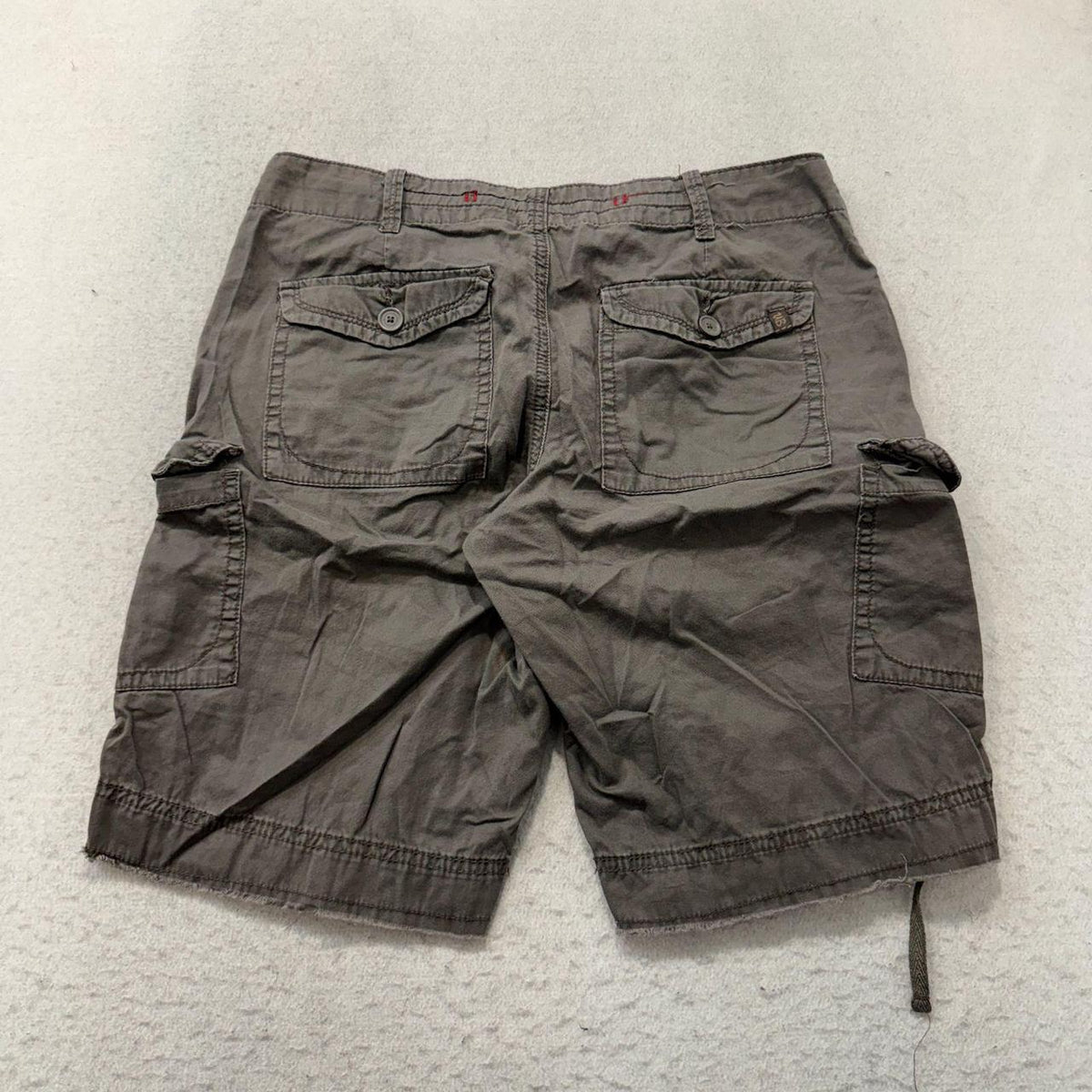Vintage Y2K 2000's Unionbay Grey Baggy Faded Cargo Shorts