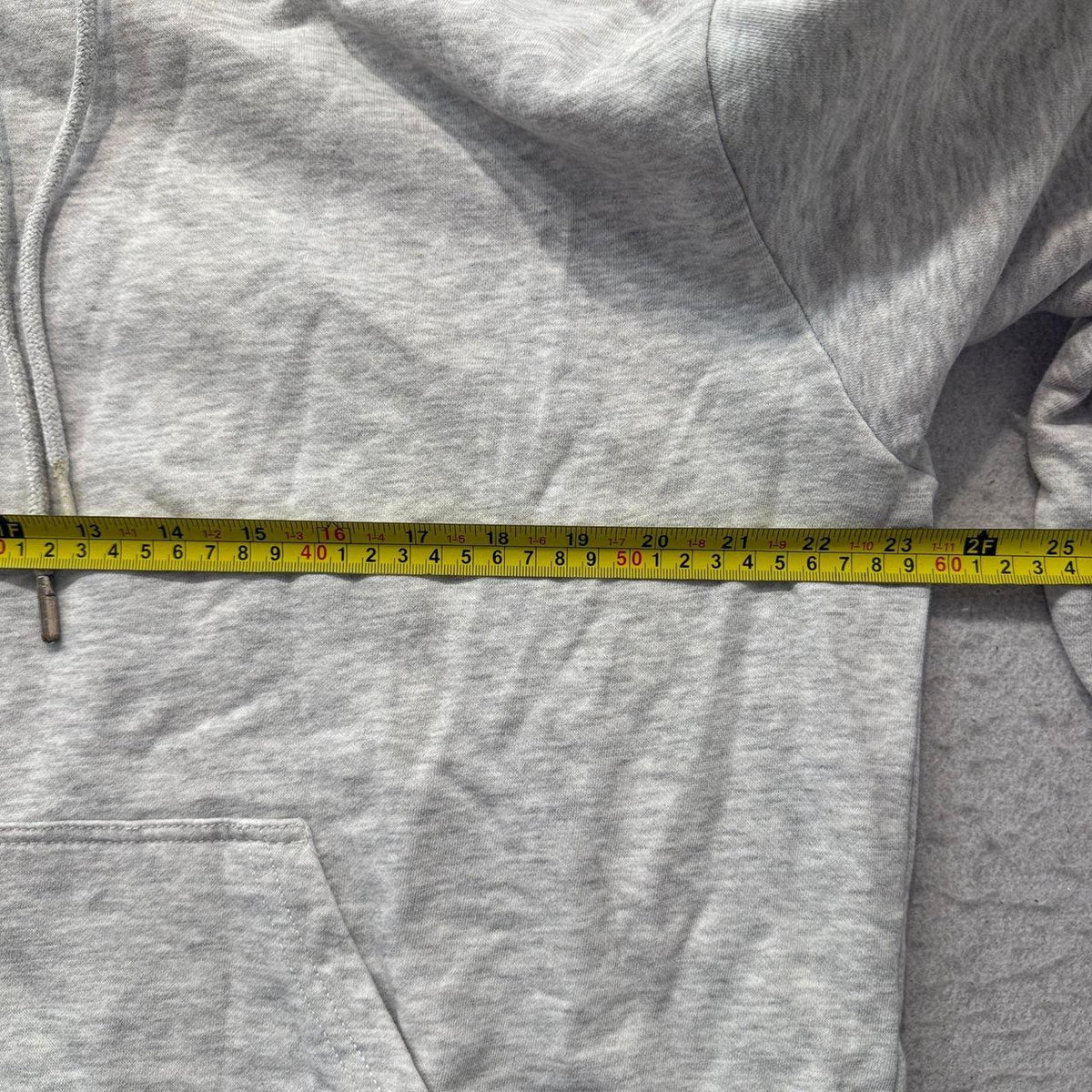 Vintage Y2K 2000's Heather Grey Oversized Faded Blank Hoodie