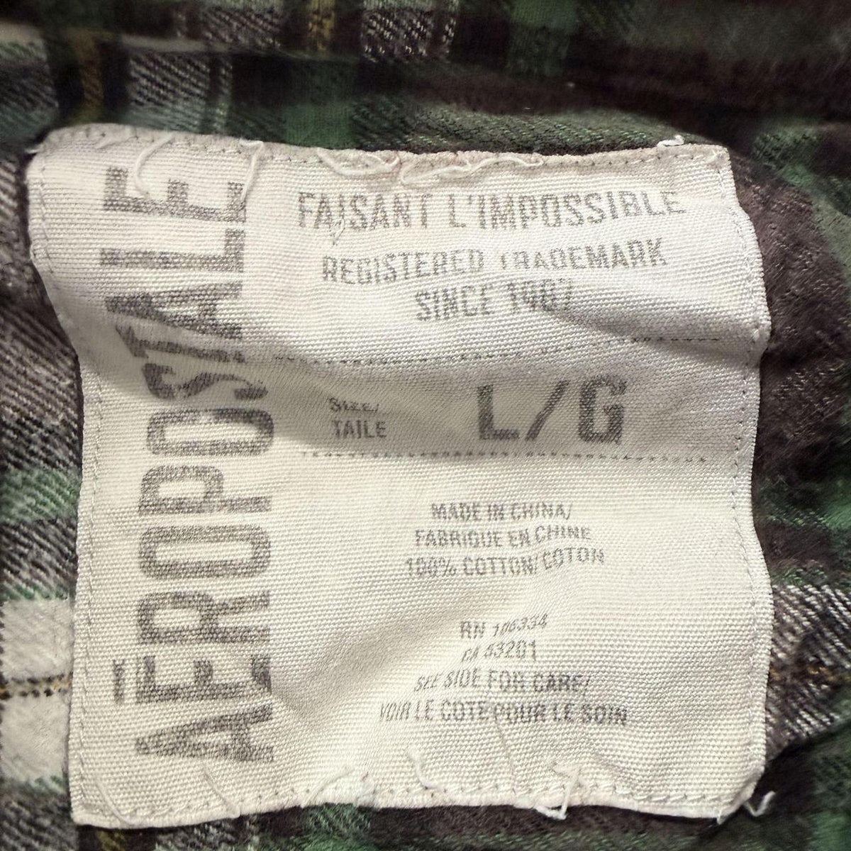 Vintage Y2K 2000's Women's Boxy Brown Green Plaid Button-Up Shirt