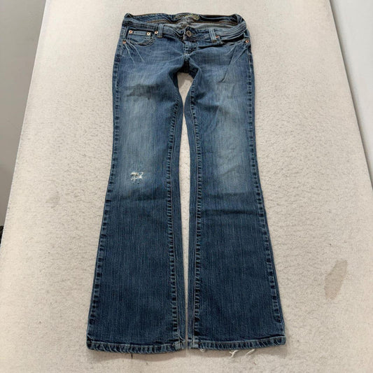 Vintage Y2K 2000's American Eagle Faded Flare Distressed Jeans