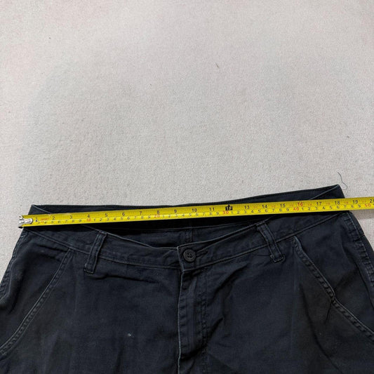 Vintage Y2K 2000's Black Baggy Cargo Shorts