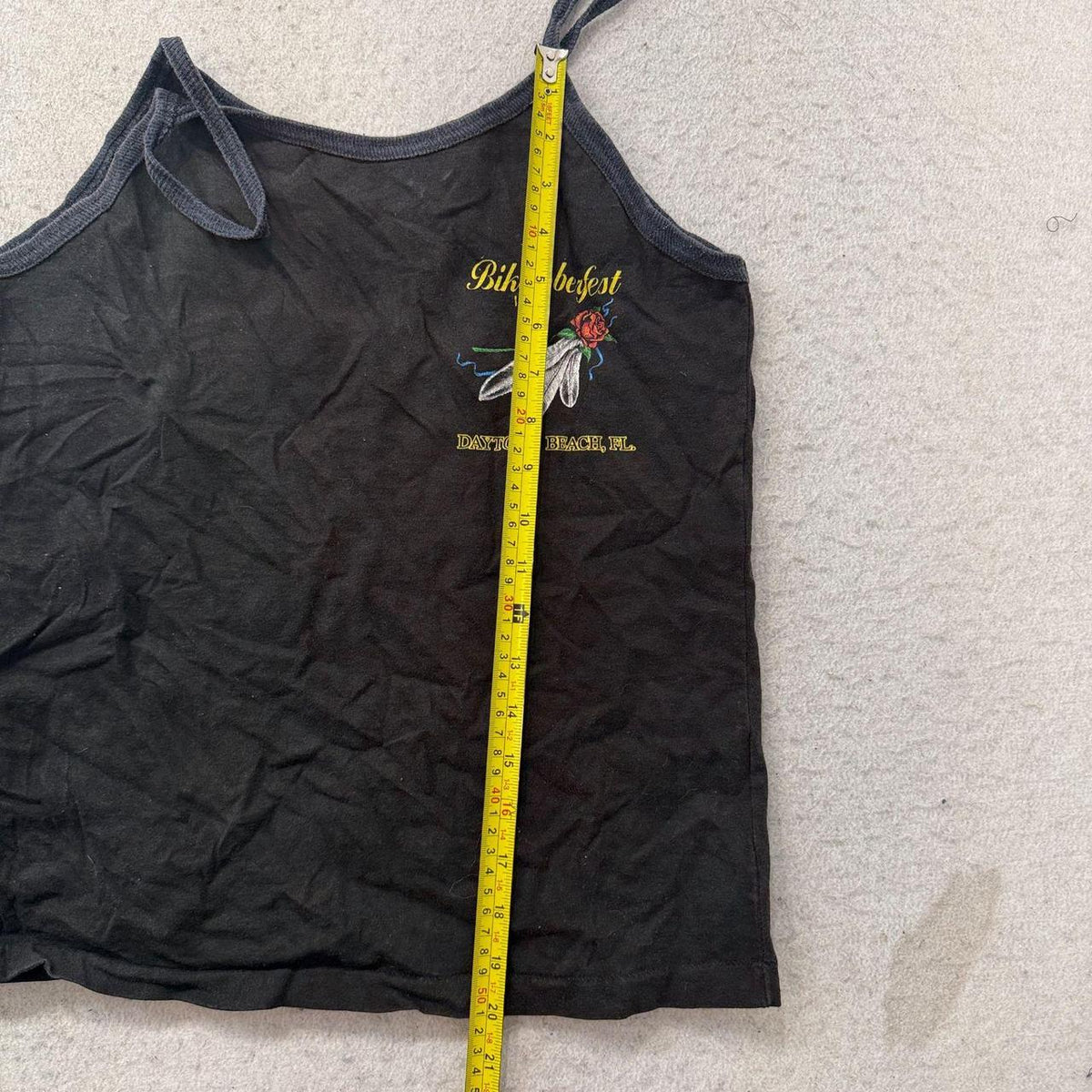 Vintage 90s Women's Black Graphic Grunge Dragonfly Cami Tank Top