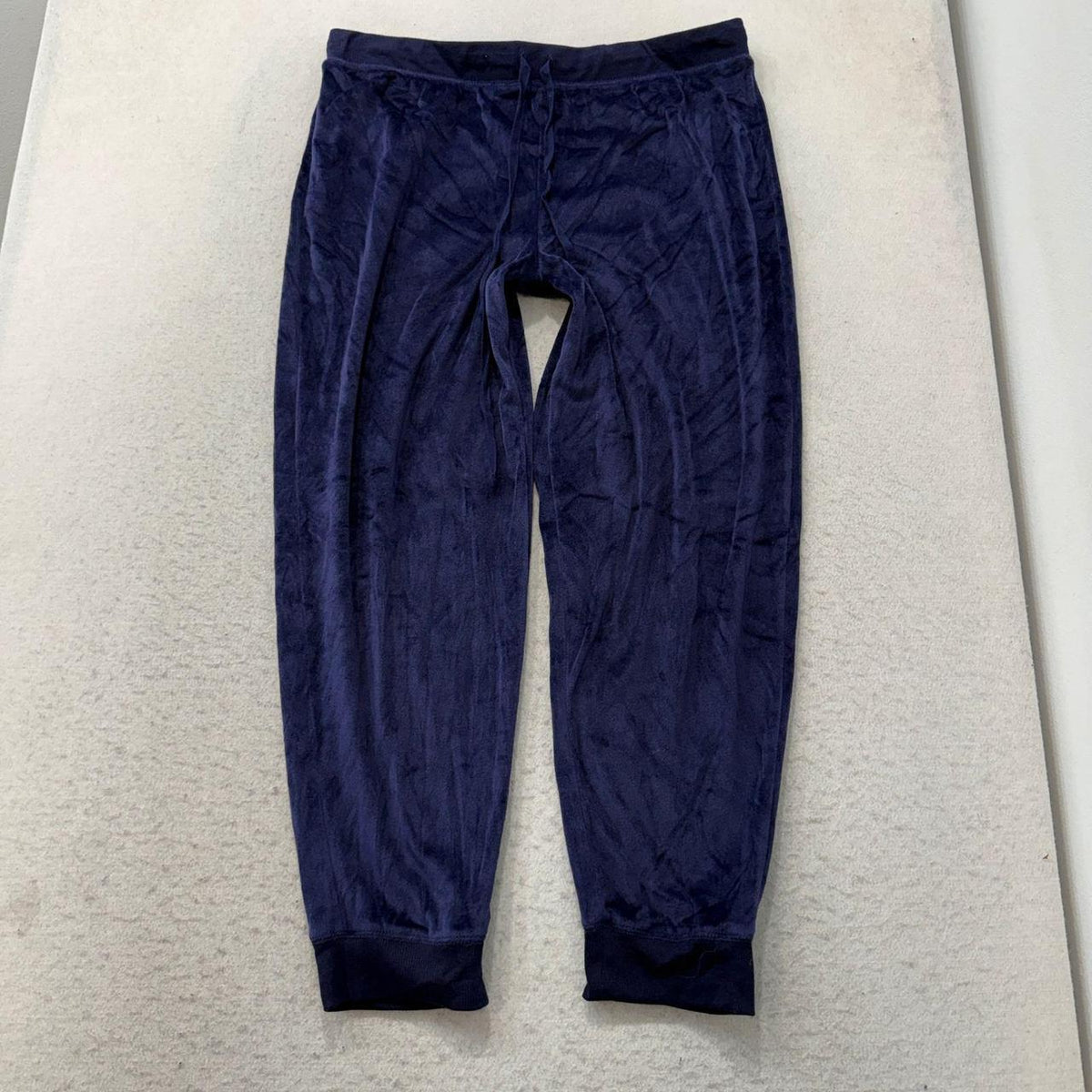 Vintage Y2K 2000's Honeydew Navy Baggy Velour Track Pants